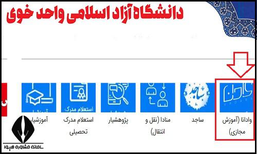 کلاس های مجازی سایت دانشگاه آزاد واحد خوی